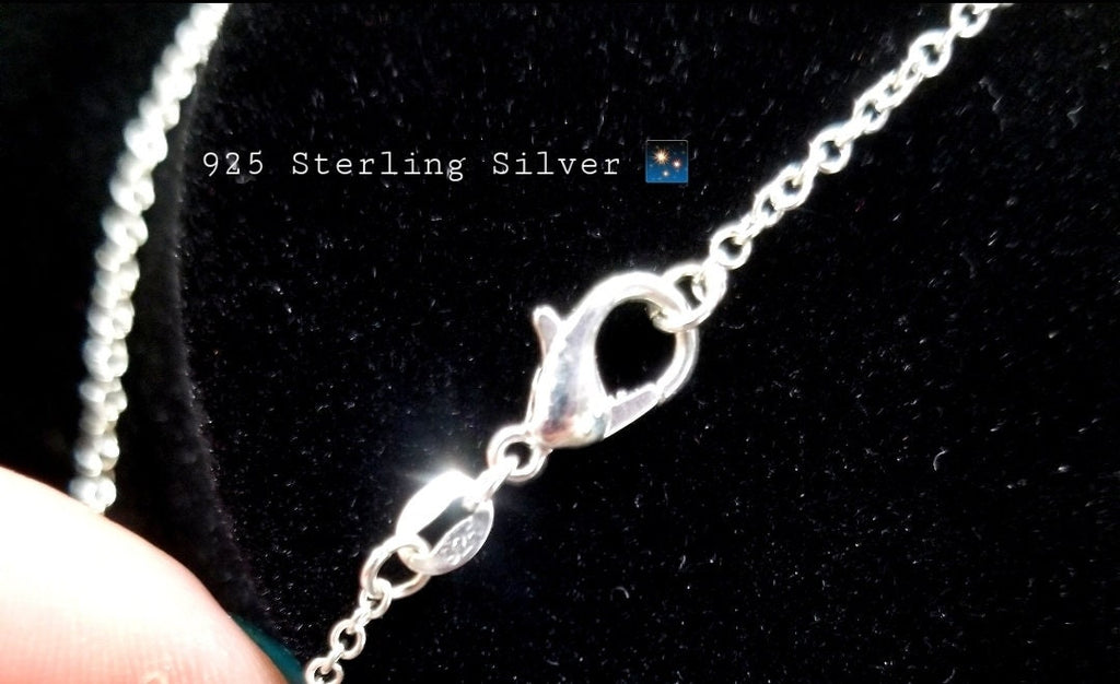 Yin Yang Pendant Necklace: 925 Sterling Silver Taoist Charm