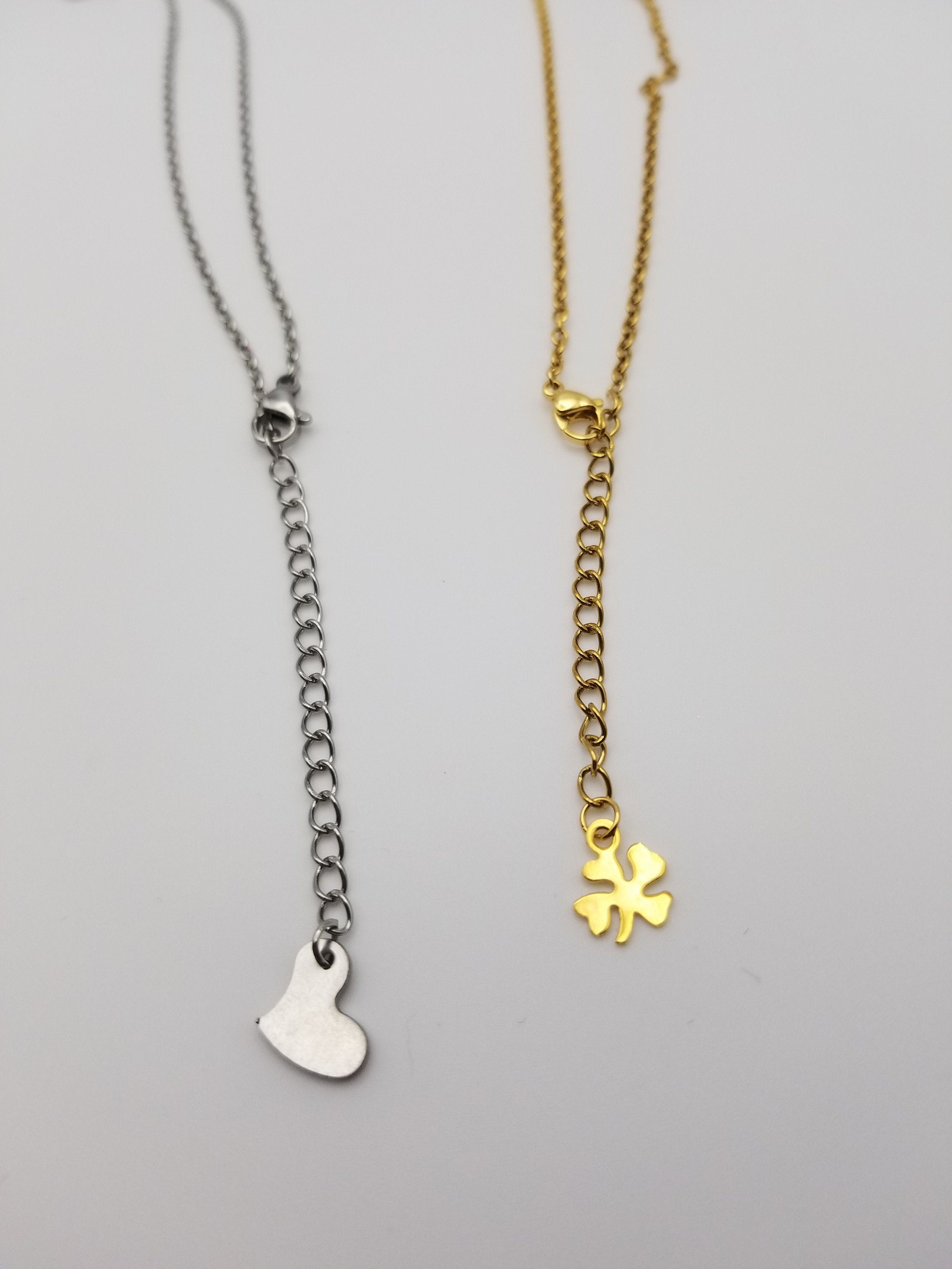 18k Gold Plated Clover Necklace, Waterproof Tarnish Free Jewelry, Cubic Zirconia Charm