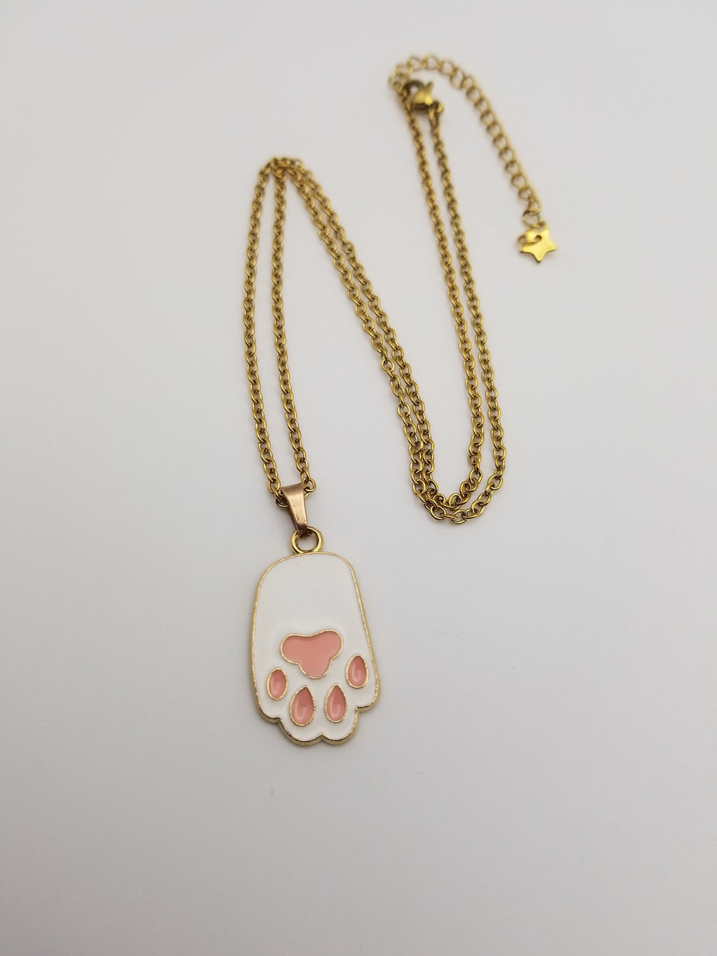 Gold Easter Bunny Necklace, Rabbit Foot Pendant, Stainless Steel