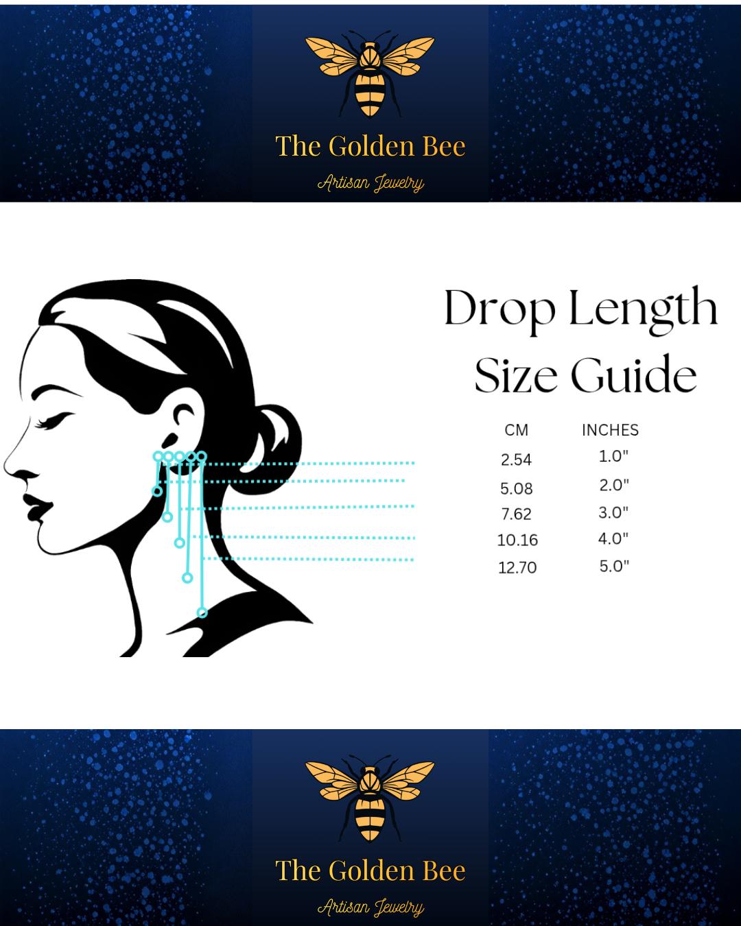 18K Gold Emerald Green Enamel Bee Jewelry Set, Hexagon Honeybee Necklace and Earring Set, Tarnish Resistant, Waterproof, Adjustable